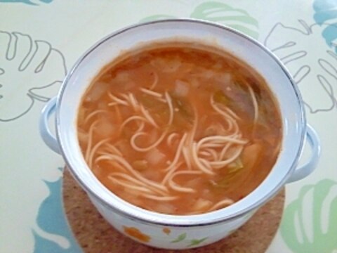 納豆キムチの辛口にゅうめん++